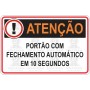 Portão com fechamento automático em 10 segundos